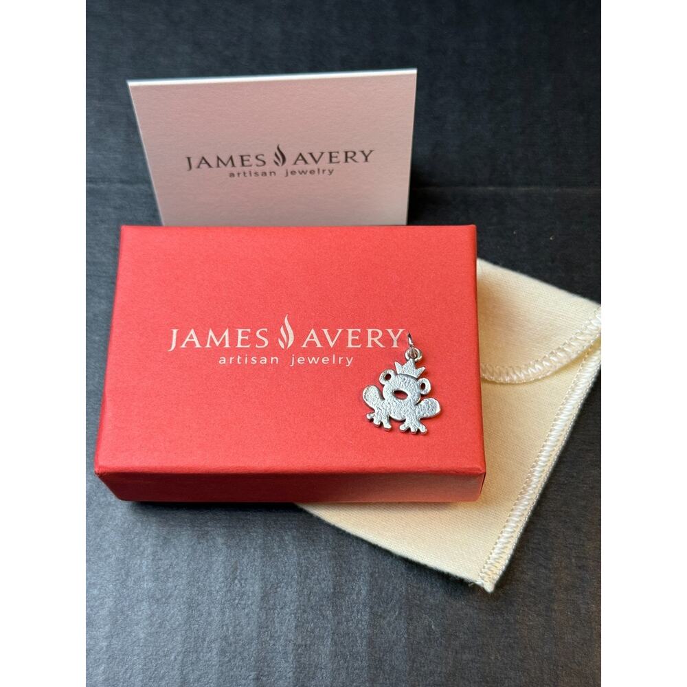 James Avery Retired Frog Prince Flat Charm READ Fading Stamp